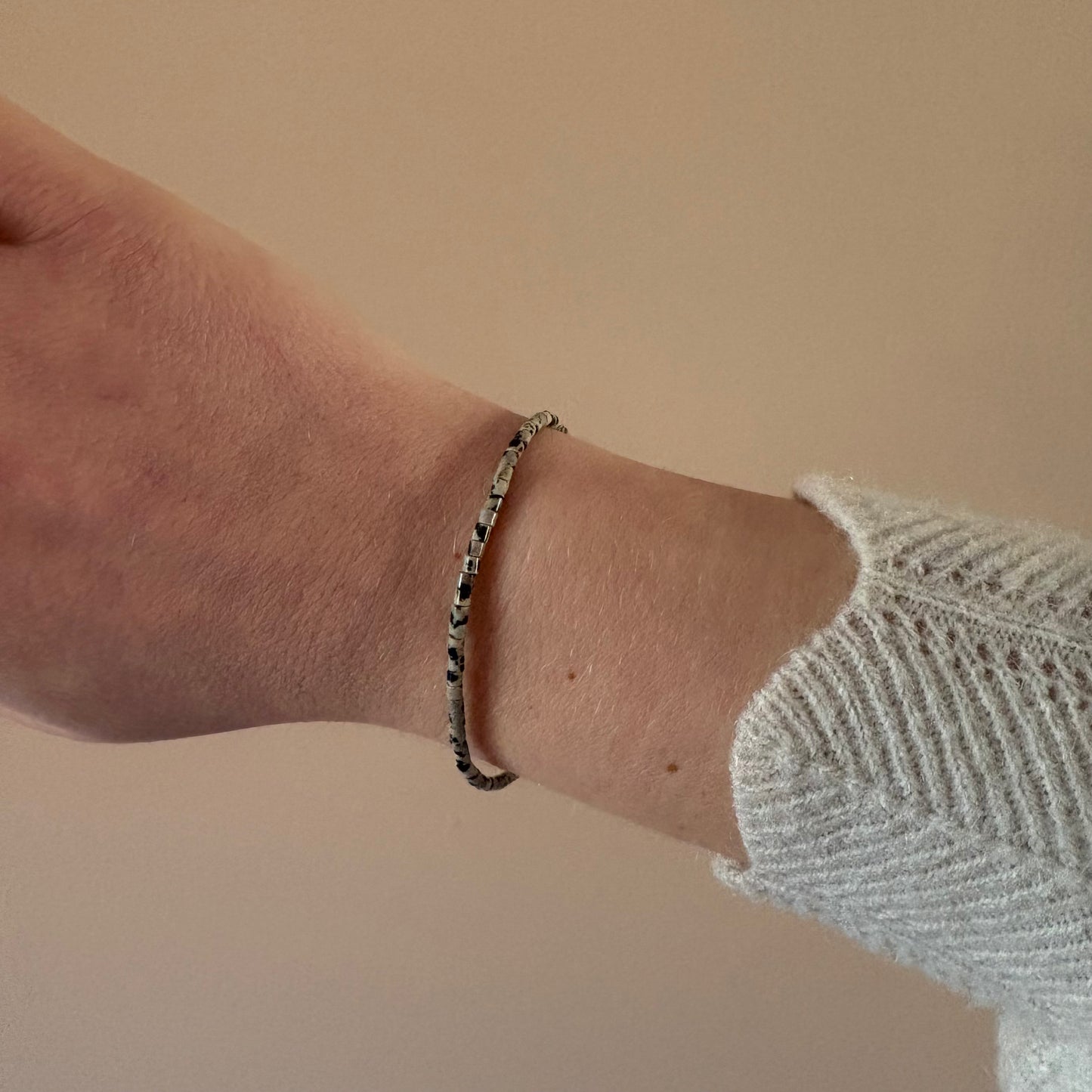 Labradorite Beaded Bracelet - Sterling Silver