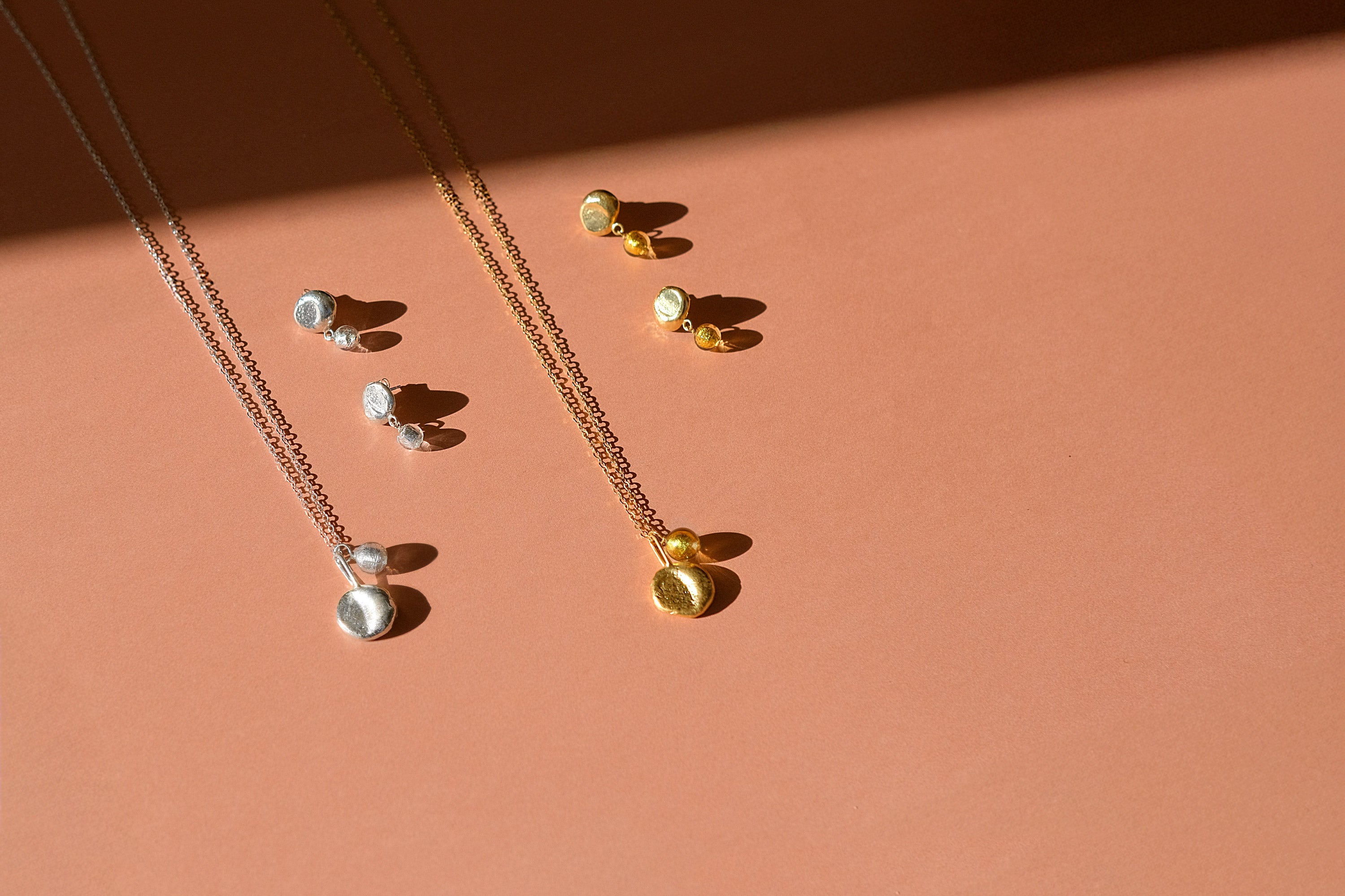 molten moon jewellery organic shape