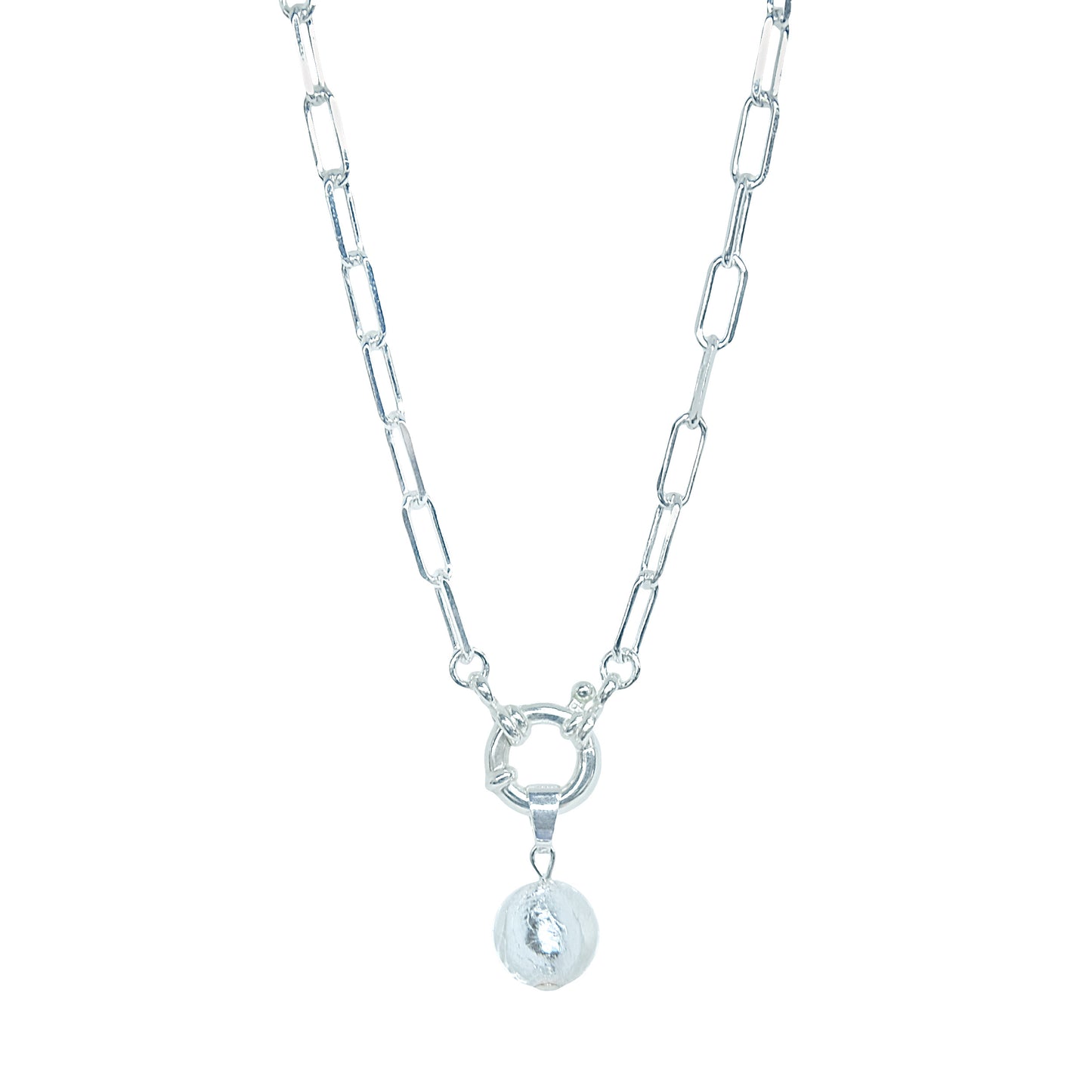 Shine On Charm Necklace - Sterling Silver