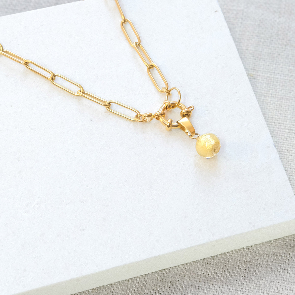 Shine On Pendant Necklace - Stainless Steel