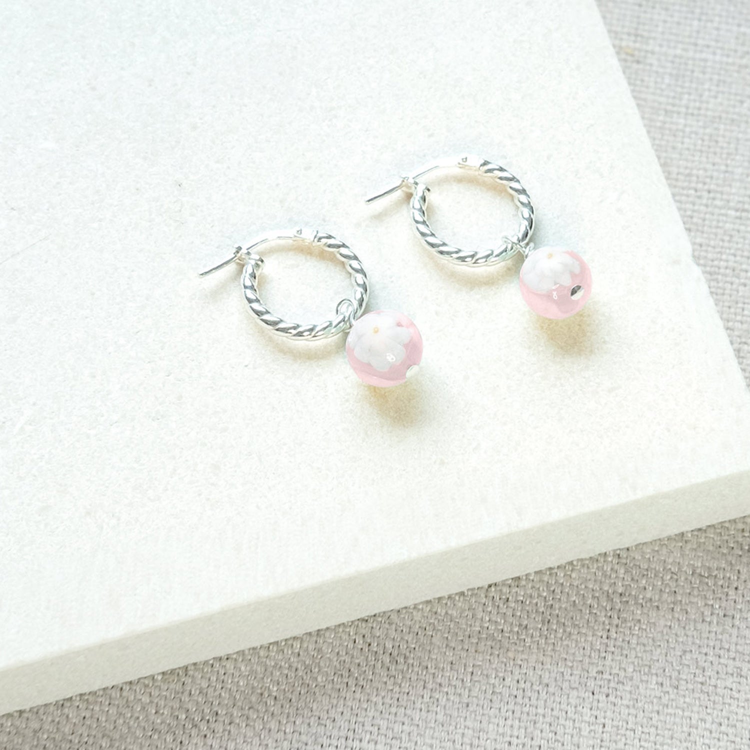 ruby pink earrings uk