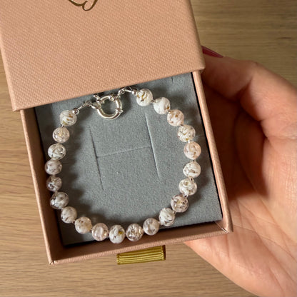 Sky Dancer Bracelet - Nude Pink/Silver