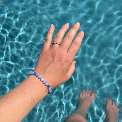 Sky Dancer Bracelet - Blue Mix/Gold