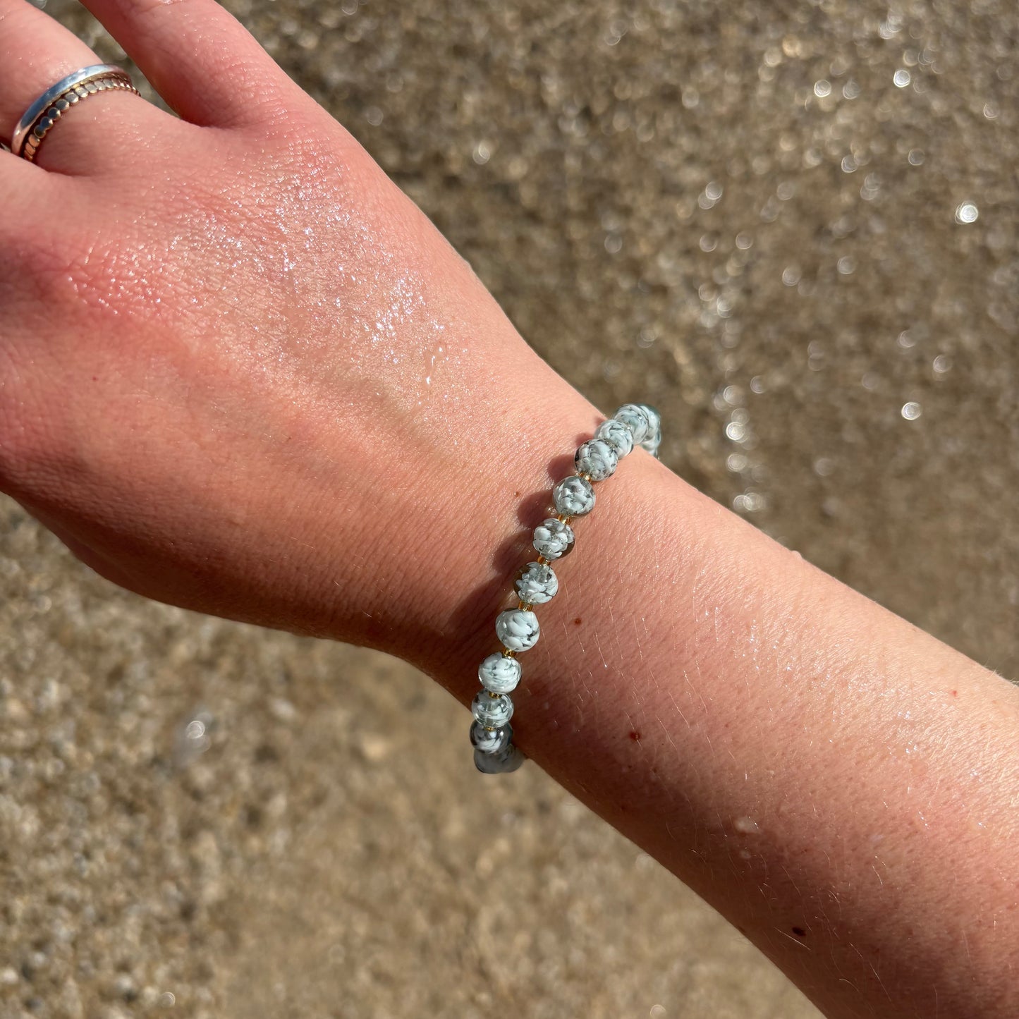 Sky Dancer Bracelet - Duckegg/Gold