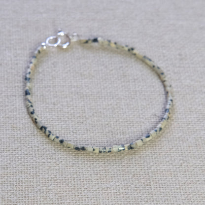 Labradorite Beaded Bracelet - Sterling Silver