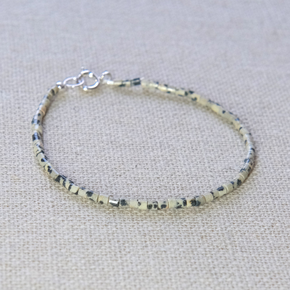 Labradorite Beaded Bracelet - Sterling Silver