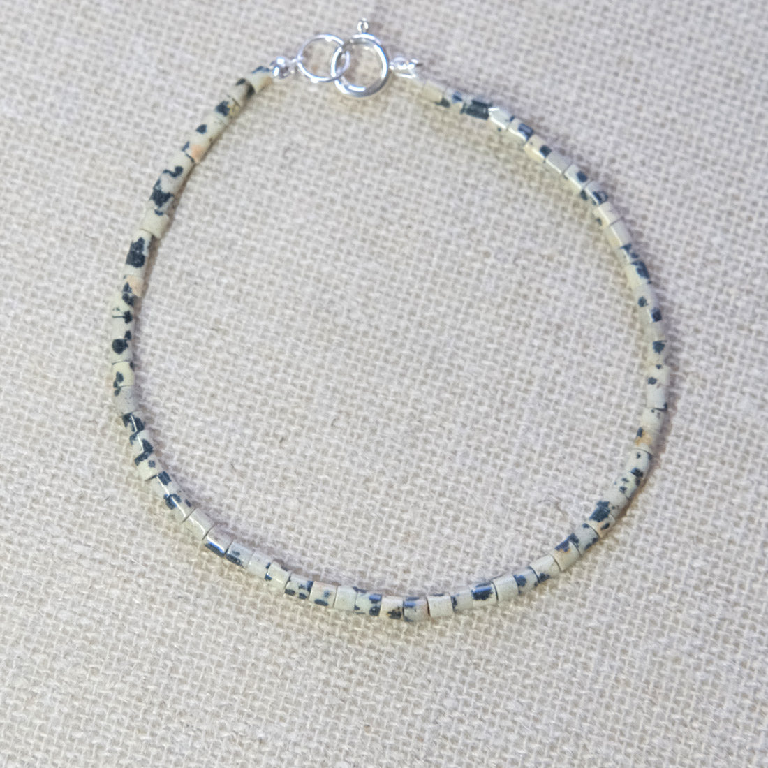 Labradorite Beaded Bracelet - Sterling Silver