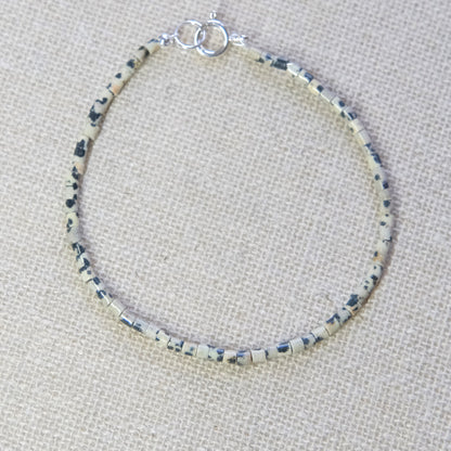 Labradorite Beaded Bracelet - Sterling Silver
