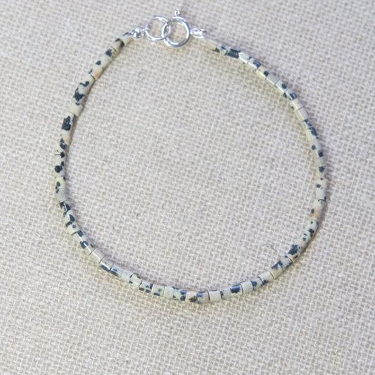 Labradorite Beaded Bracelet - Sterling Silver