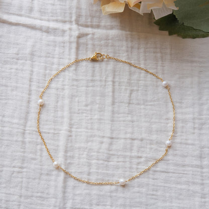 Freshwater Pearl Necklace - Gold 2