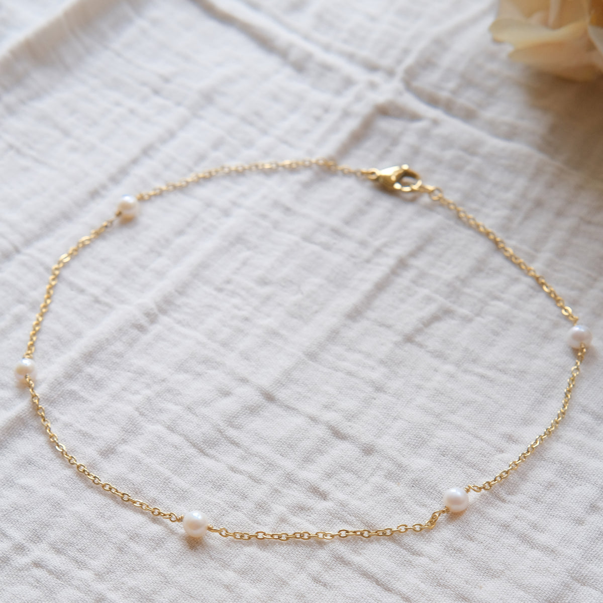Freshwater Pearl Necklace - Gold 2