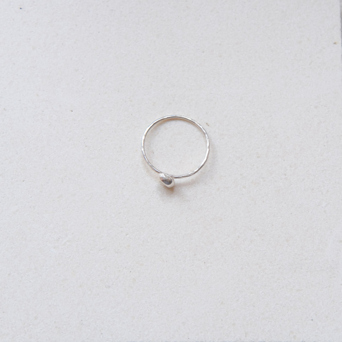 Molten Moon Ring - Various Sizes - Sterling Silver