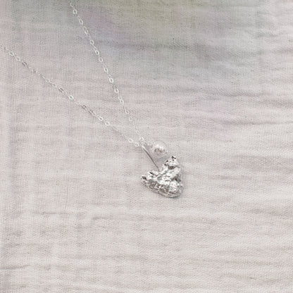 Molten Heart Necklace - Sterling Silver