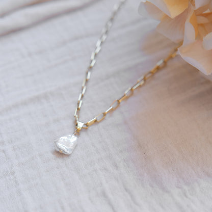 Freshwater Pearl Necklace - Gold