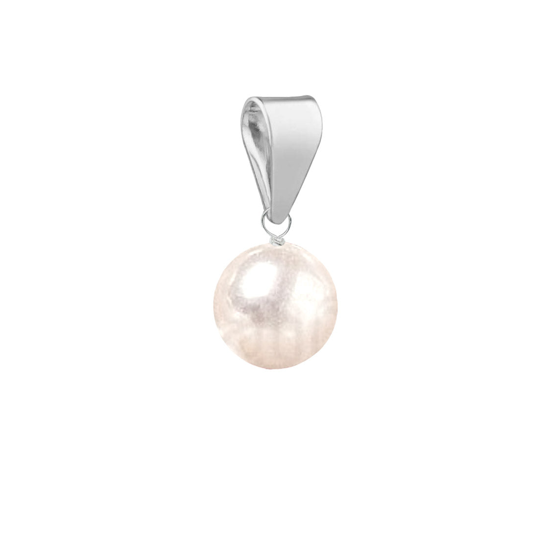 Freshwater Pearl Pendant Round - Sterling Silver