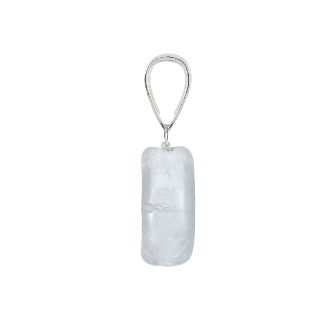 Murano Glass Pendant 10mm Coin - Sterling Silver