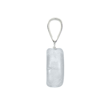 Murano Glass Pendant 10mm Coin - Sterling Silver