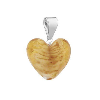 Murano glass pendant for necklace in sterling silver