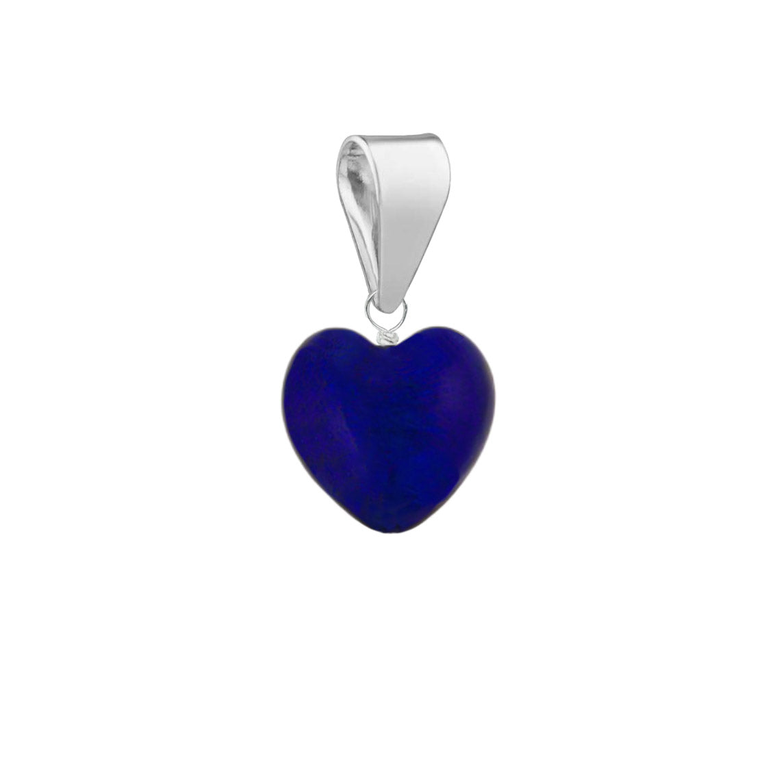 Murano glass pendant for necklace in sterling silver