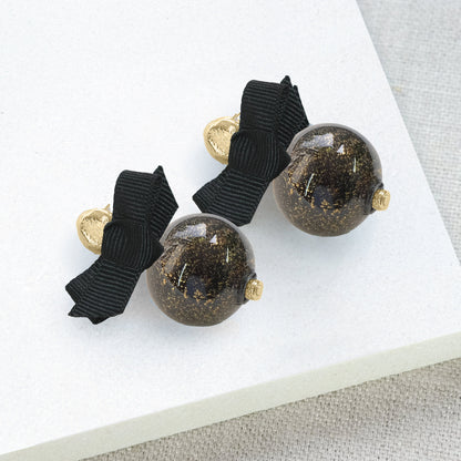 Bollina Statement Earrings (Molten Moon) - Gold