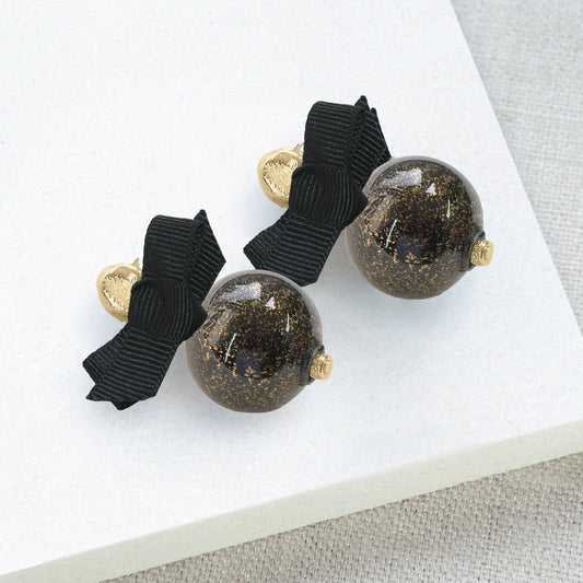 Bollina Statement Earrings (Molten Moon) - Gold