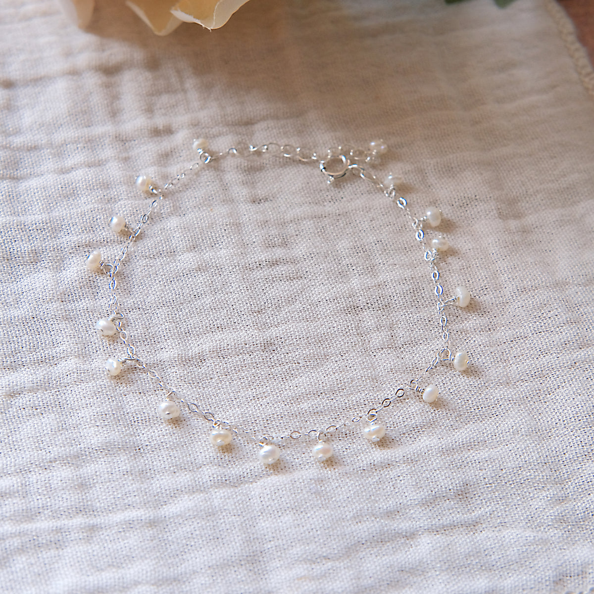 Freshwater Pearl Cascade Bracelet - Sterling Silver