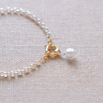 Chunky Clasp Bracelet - Sterling Silver and Gold Plated