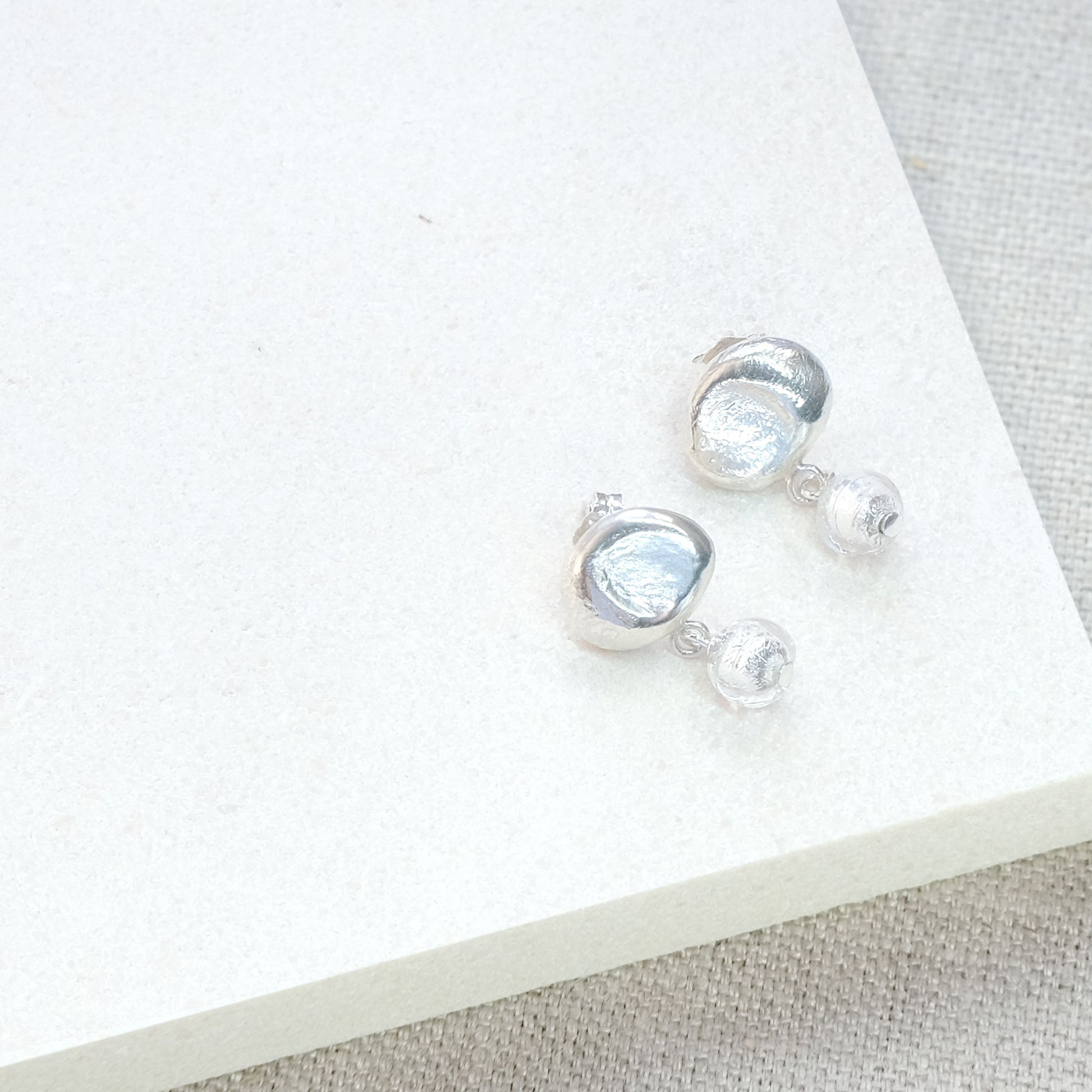 silver dangle earrings