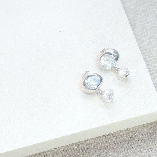 silver dangle earrings