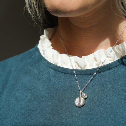 Murano glass silver pendant necklace