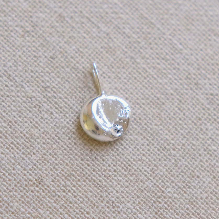 Molten Moon Pendant - Sterling Silver 2