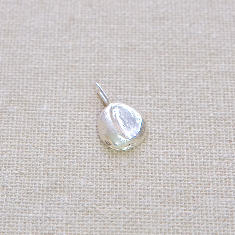 Molten Moon Pendant - Sterling Silver 3