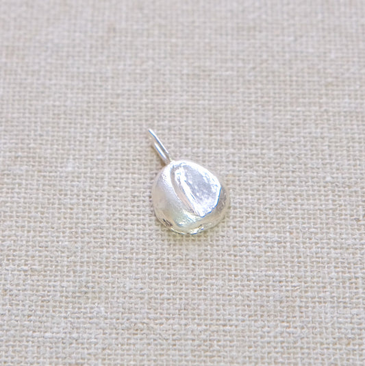 Molten Moon Pendant - Sterling Silver 3