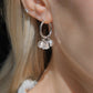 Perlina Star Hoop Earrings 18mm - Sterling Silver