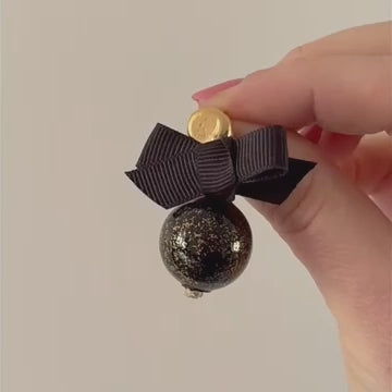 Bollina Statement Earrings (Molten Moon) - Gold