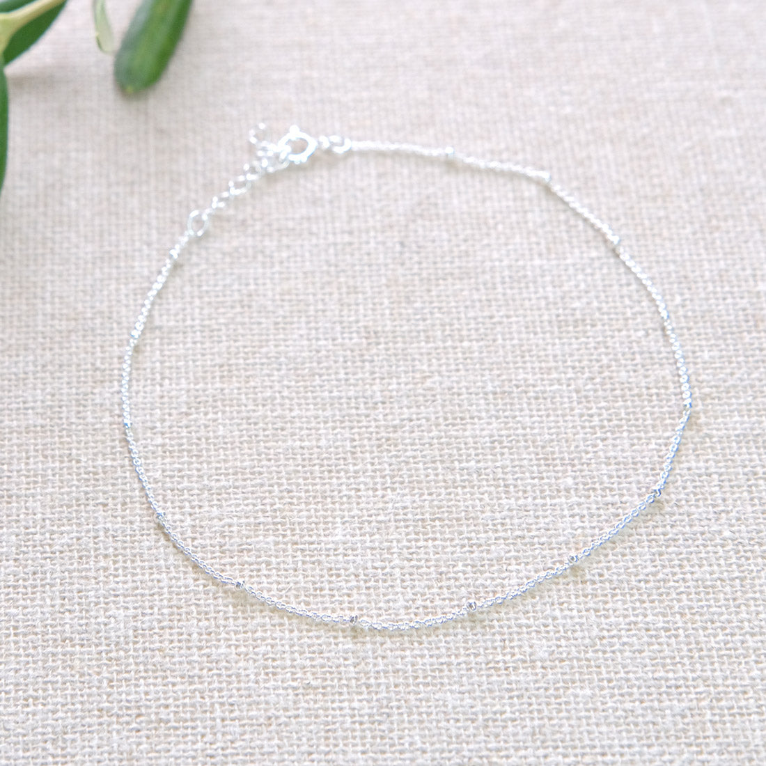 Satellite Chain ANKLET - Sterling Silver