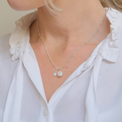 Dainty silver necklace in sterling silver