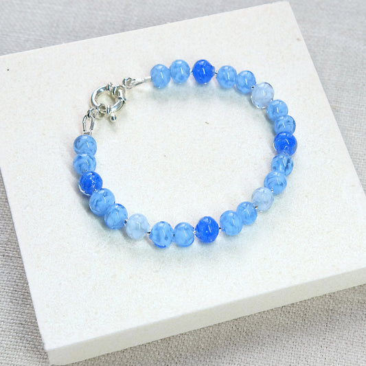 Sky Dancer Bracelet - Blue Mix/Silver PREORDER