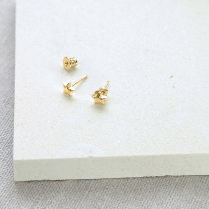 Star Stud Earrings - Gold Vermeil