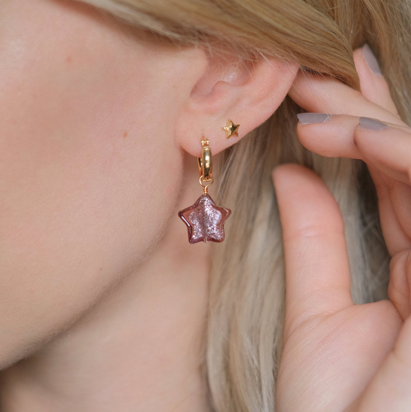 Star Stud Earrings - Gold Vermeil