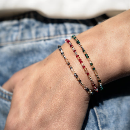 Stardust Bracelet - Ruby/Sterling Silver