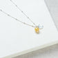 Sun and Moon Pendant Charm Necklace - Sterling Silver