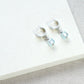 Azure Huggie Earrings - Sterling Silver