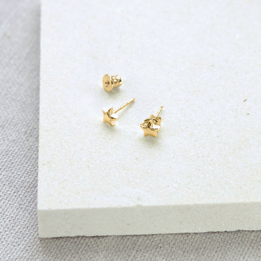 Star Stud Earrings - Gold Vermeil